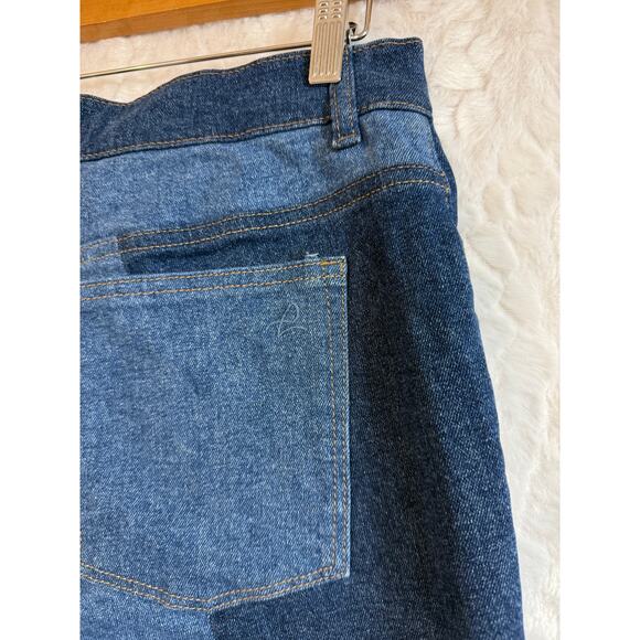 DL1961 Patti Straight Leg High Rise Vintage Ankle Jeans Blue Two Tone Size 30 - Picture 8 of 16